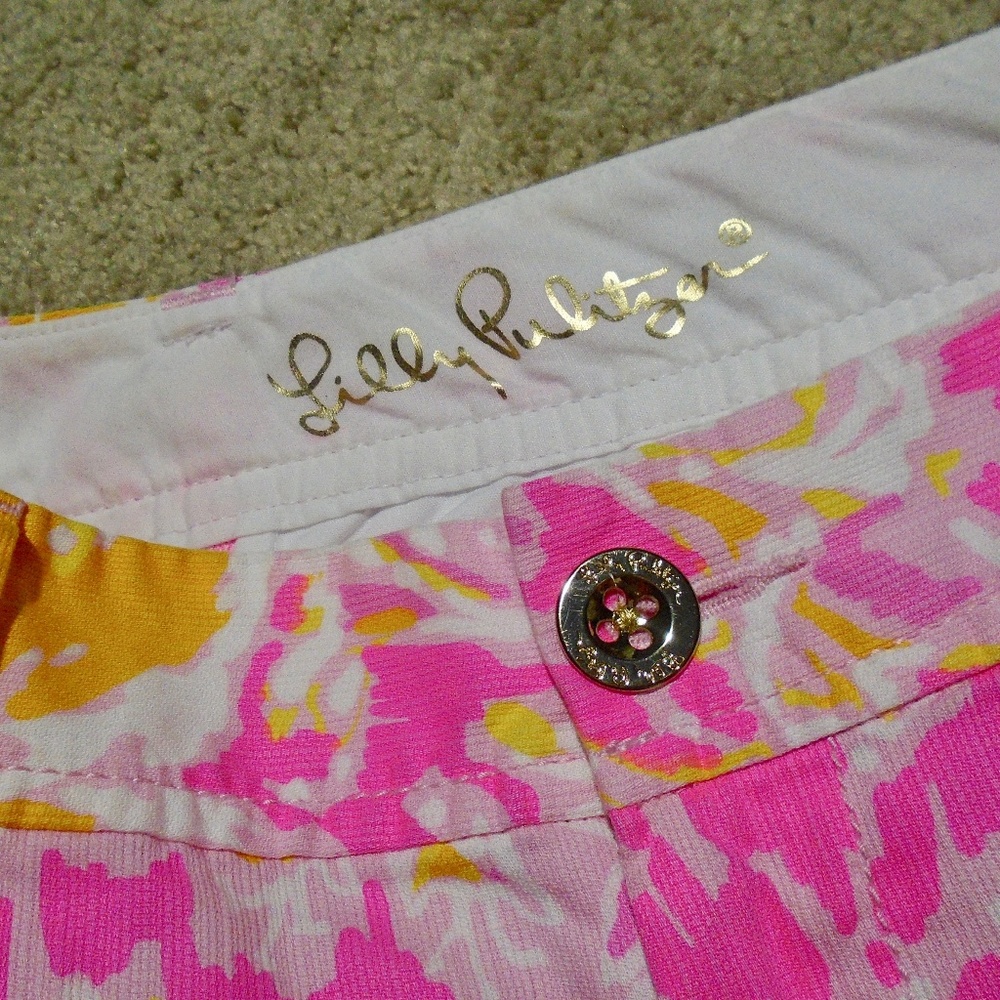 LILLY PULITZER Callahan Ooh La La Pink Shorts 0 - Picture 5 of 9